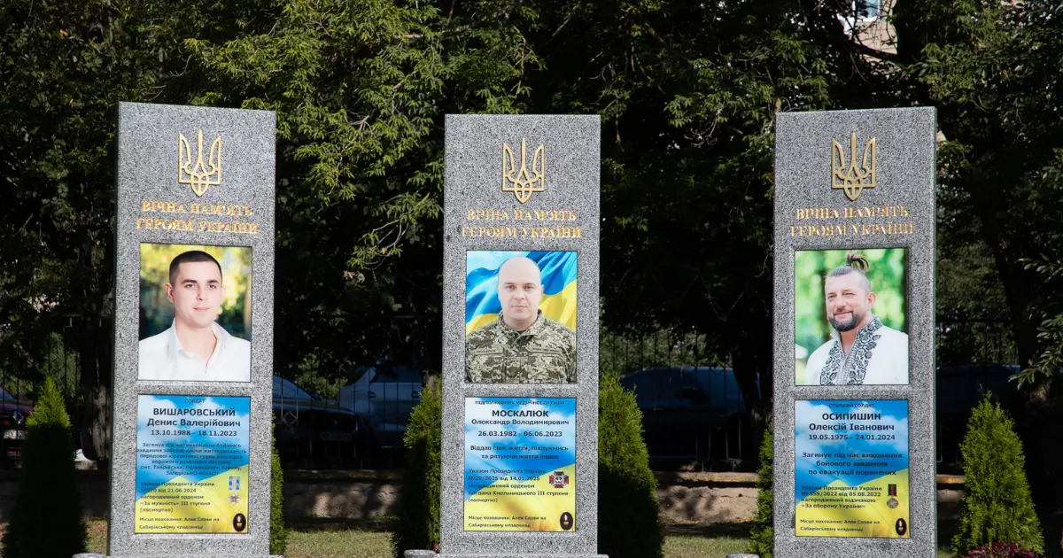 На Вінниччині відкрили Алею пам'яті загиблих медпрацівників