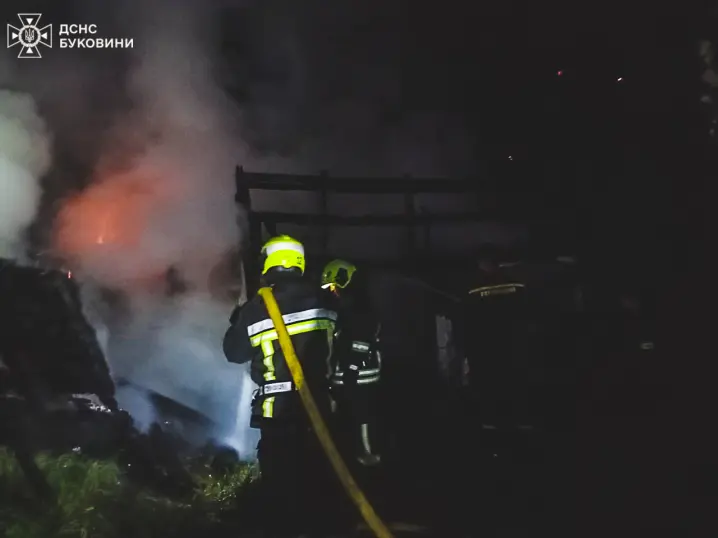 На Буковині вогонь вщент знищив літню кухню