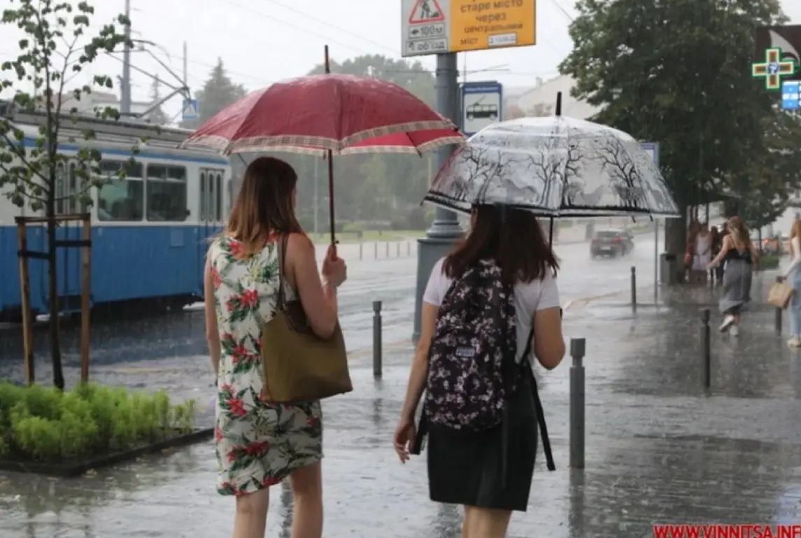 У середу на Вінниччину прийде хмарність та дощ