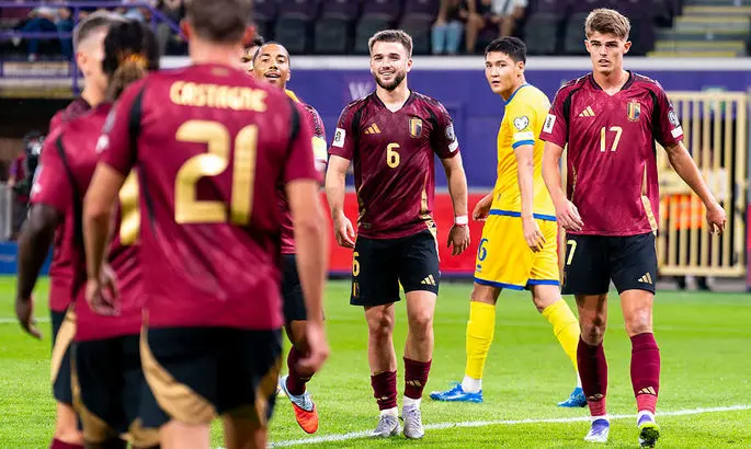 Квалификация ЧМ. Бельгия - Казахстан 6:0. Голевая феерия бельгийцев