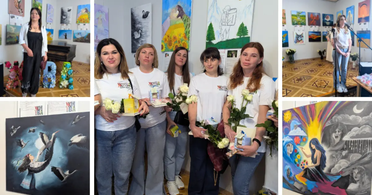 У Вінниці відкрилась виставка картин, написаних дружинами, сестрами та матерями загиблих Героїв