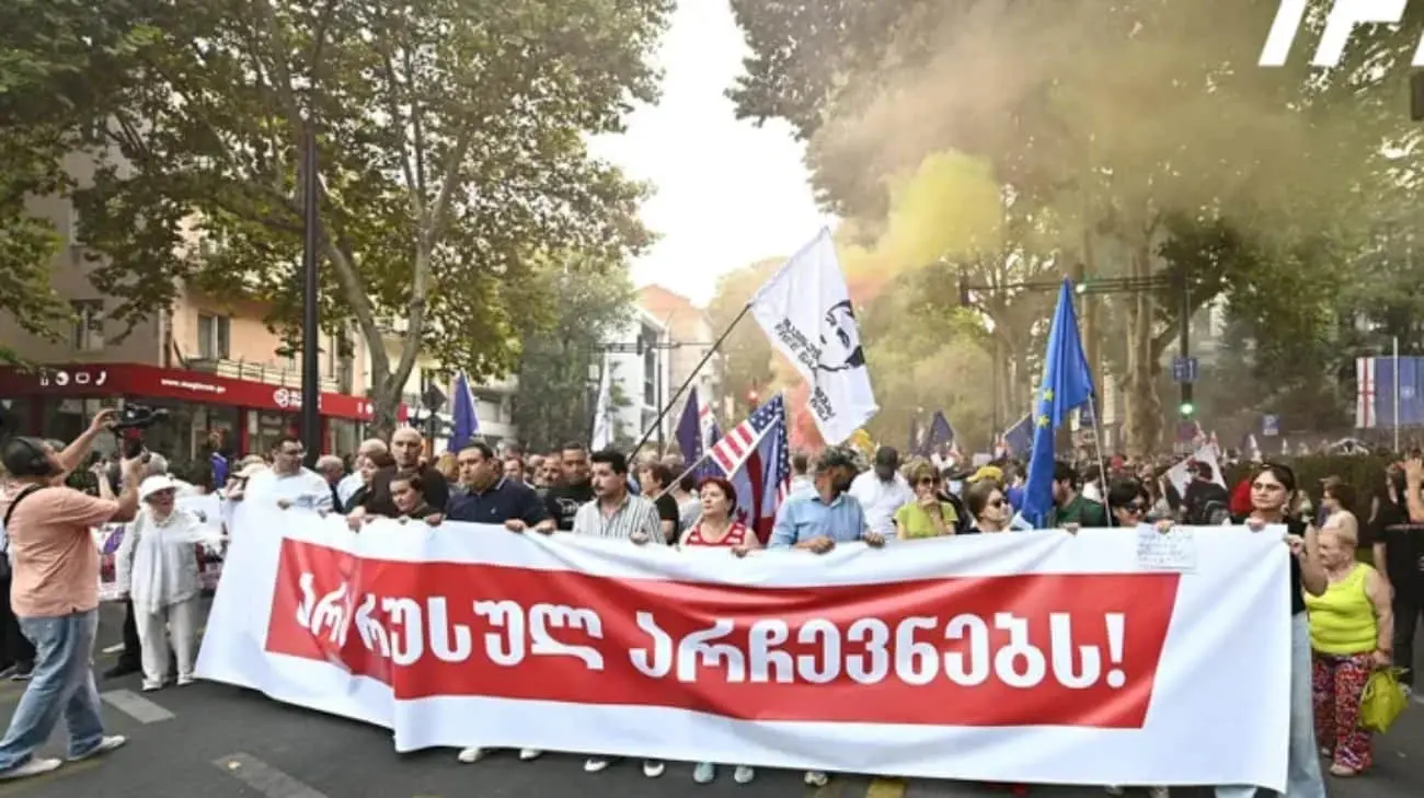 У Грузії мітингували за бойкот місцевих виборів