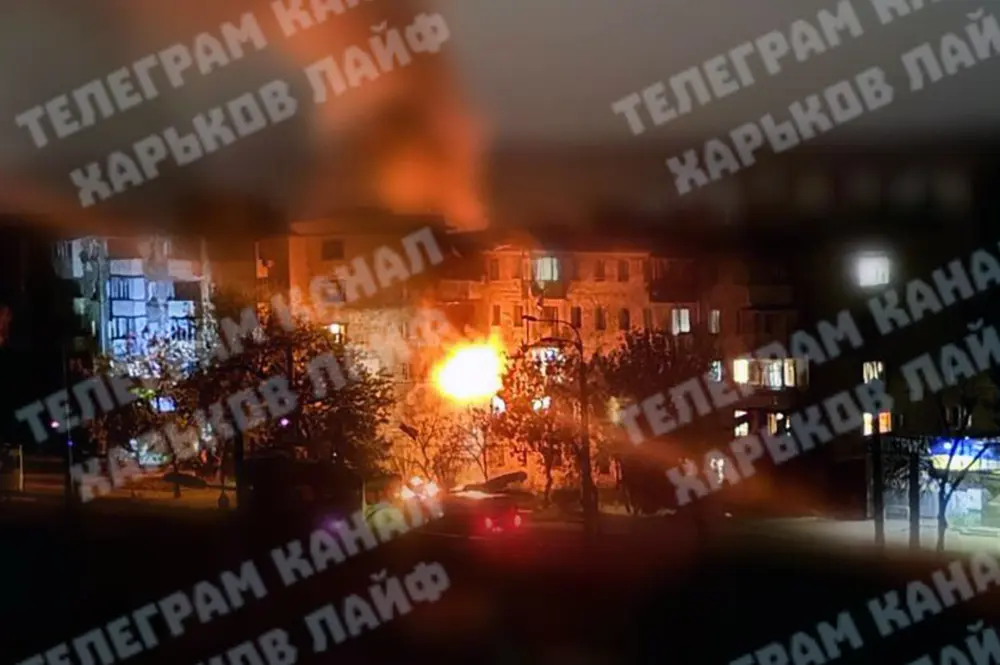 Нова нічна атака російських БпЛА на Харків