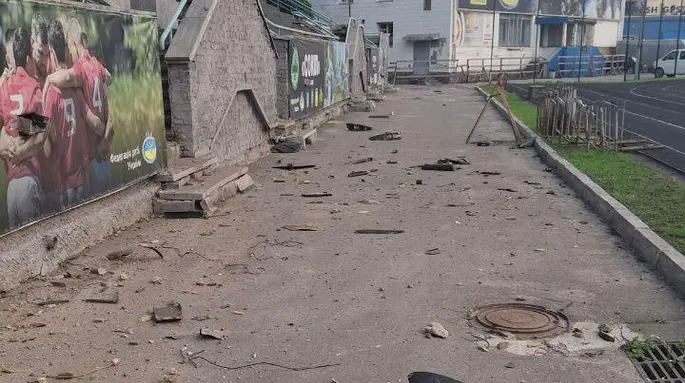 У Києві від атак ворога постраждав стадіон Спартак
