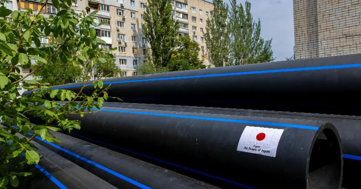 Японія допомогла Харкову відновити обстріляні водопроводи 