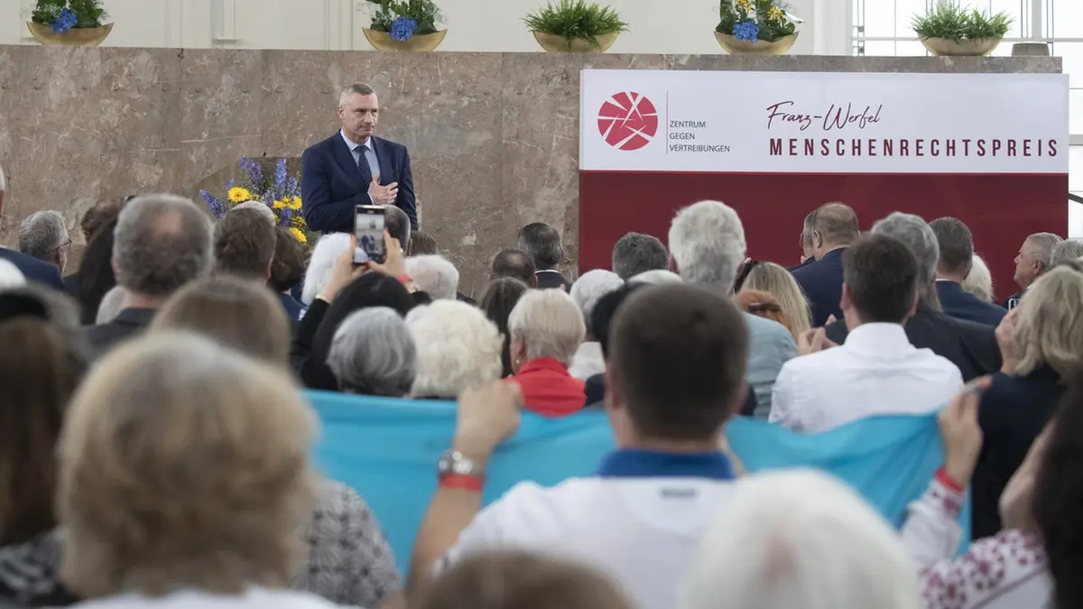 Кличко у Франкфурті отримав премію за права людини імені Франца Верфеля