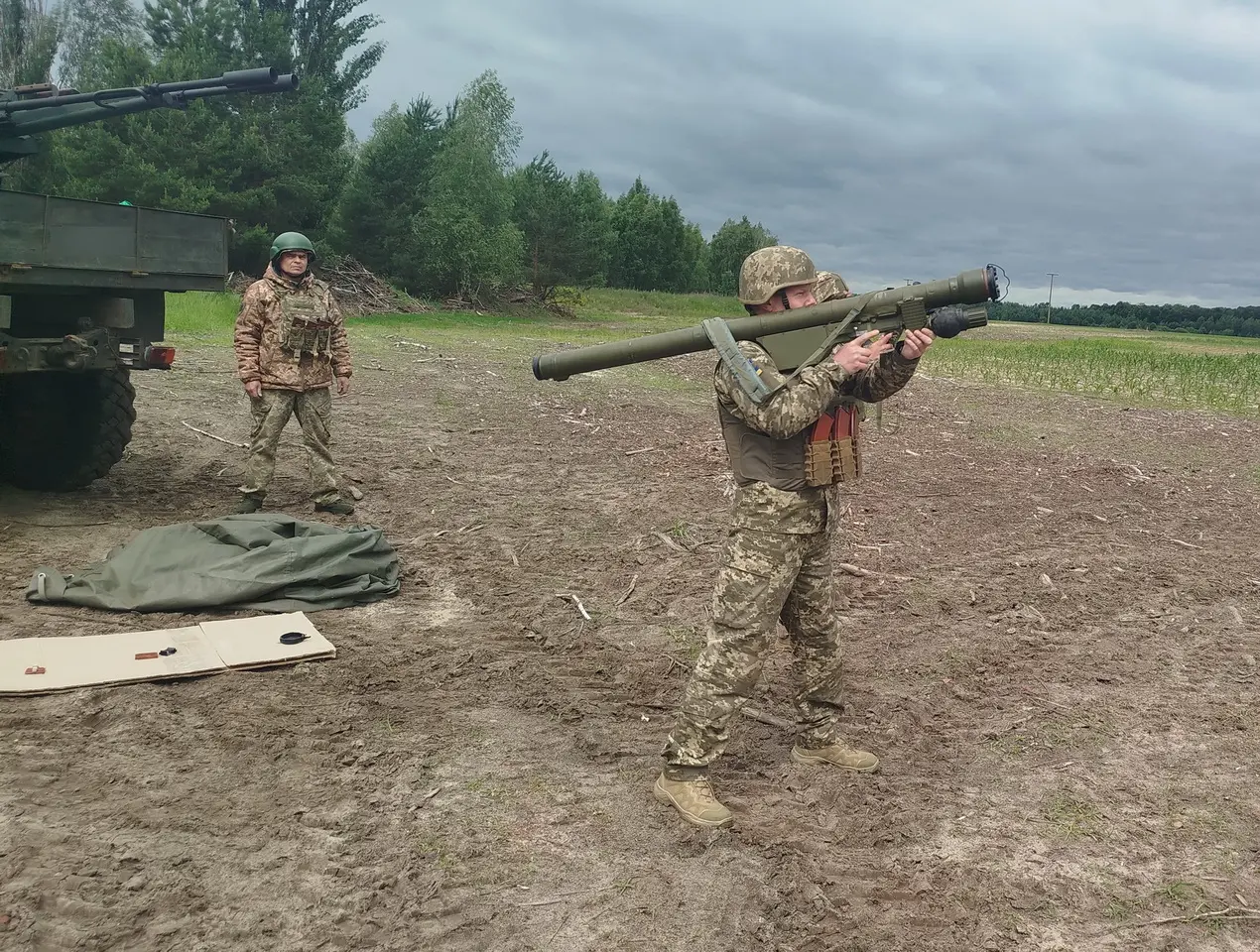 Бійці вінницької 120-ї бригади показали, як збивали ворожу ракету