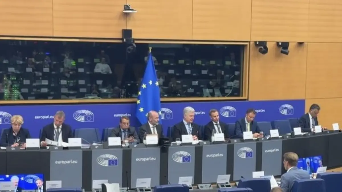 Порошенко обговорив з головою комітету Європарламенту підтримку українського ОПК та використання російських активів