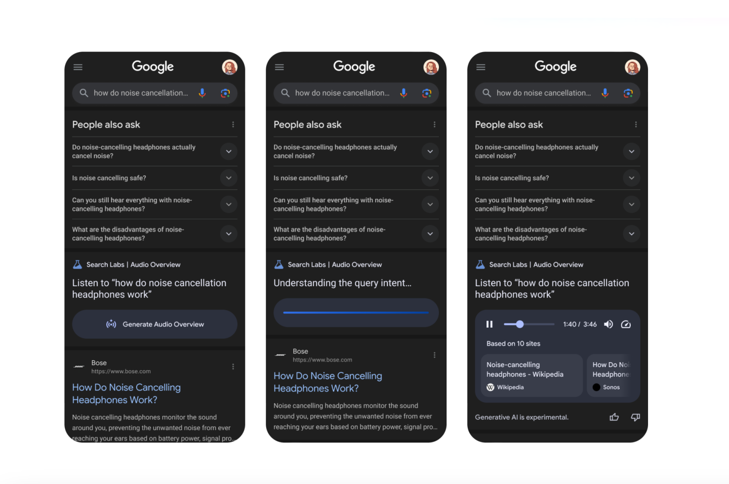 Тест Google перетворює результати пошуку на подкаст