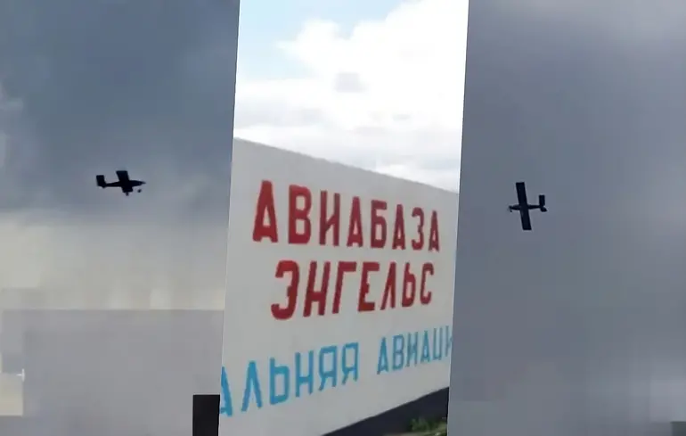 Росіяни заявляють про атаку дронів на аеродром у Енгельсі