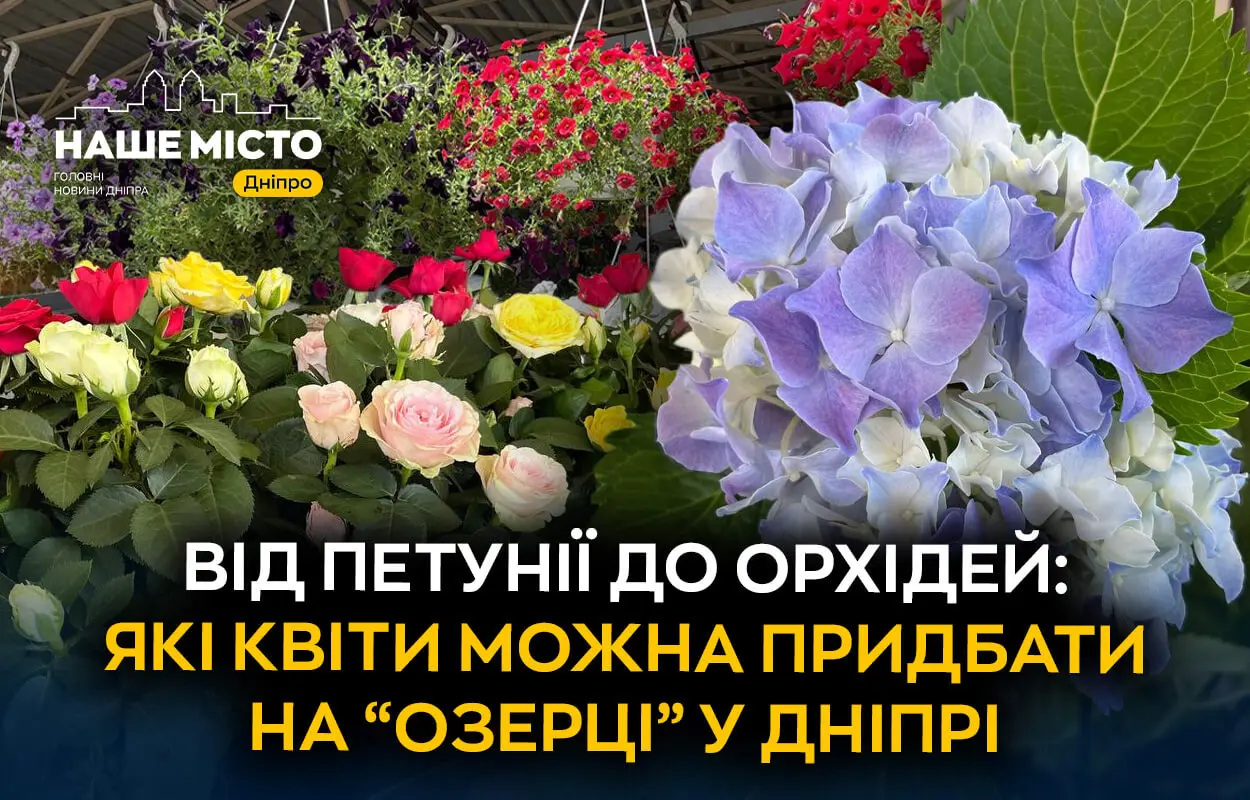 Від петунії до орхідей: які квіти можна придбати у Дніпрі на «Озерці»