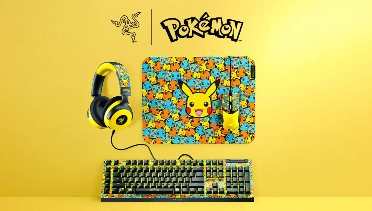 Razer випустив лімітовану серію ігрових девайсів у стилі Pokémon