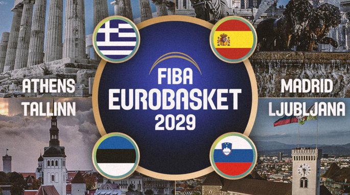 ФІБА назвала імена країн-господарок Євробаскету-2029 та місто, де гратимуть плейоф
