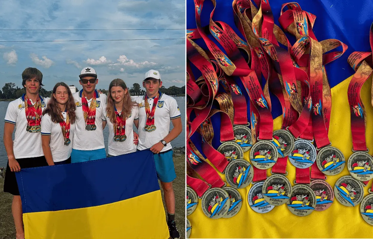 Юні спортсмени з Дніпра вибороли 25 медалей на Чемпіонаті світу з веслування на човнах «Дракон»