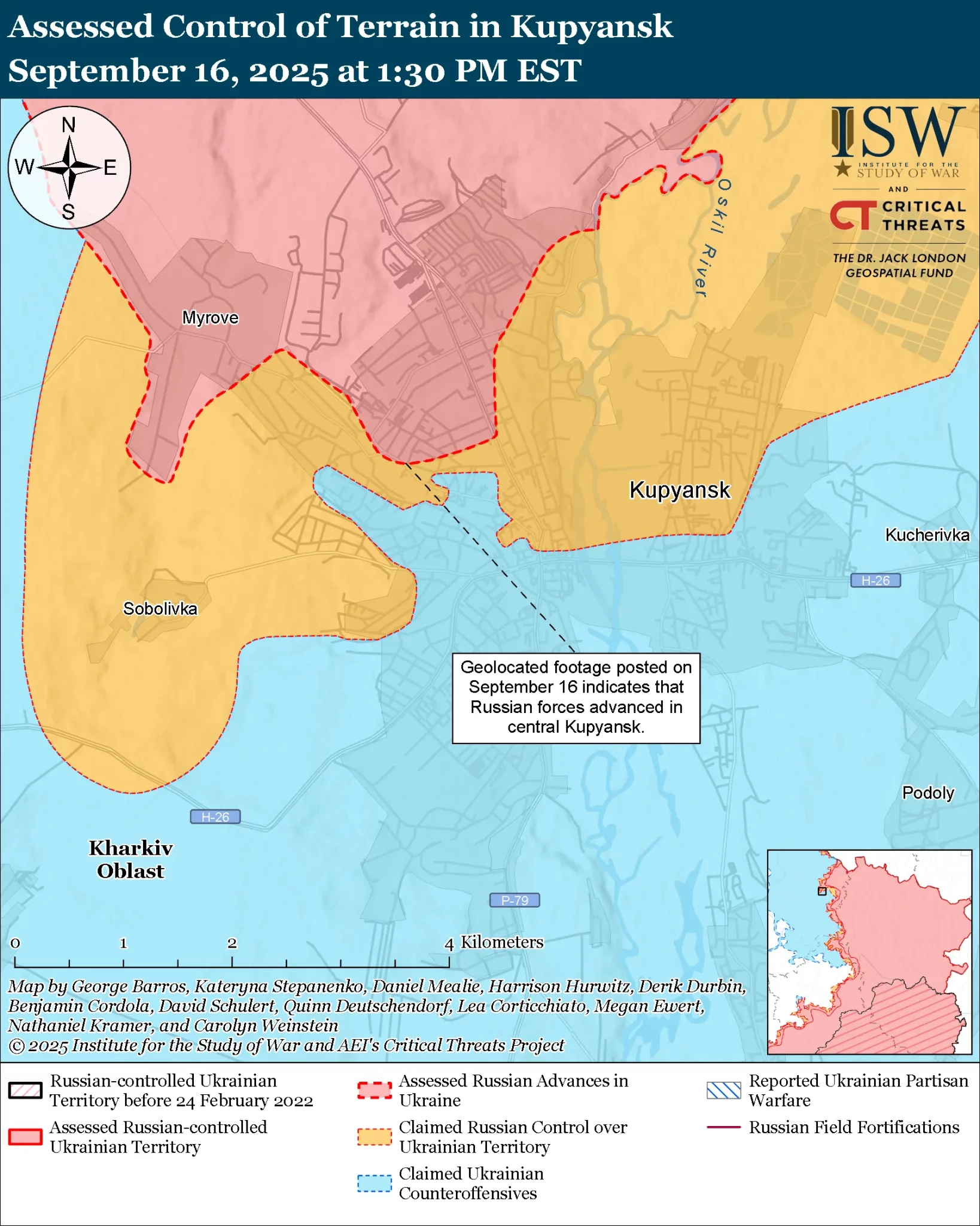 В ISW знову повідомляють про просування армії РФ у Куп’янську