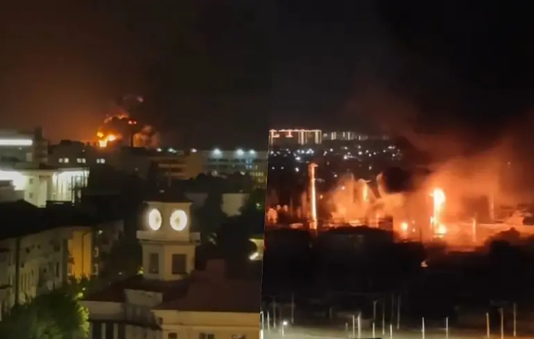 Масштабна пожежа охопила НПЗ у Краснодарі