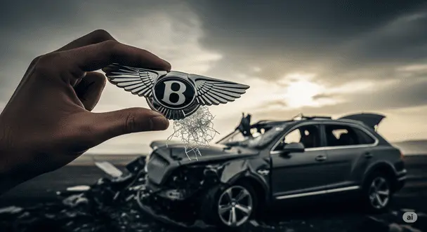 В Києві феєрично "обмили" купівлю Bentley Bentayga: розкішне авто перетворилося на автобрухт
