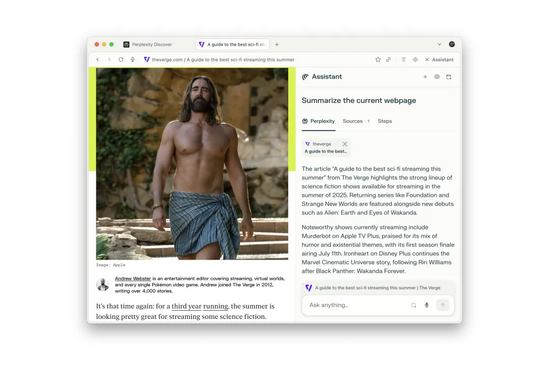 Comet від Perplexity стає конкурентом Google Chrome