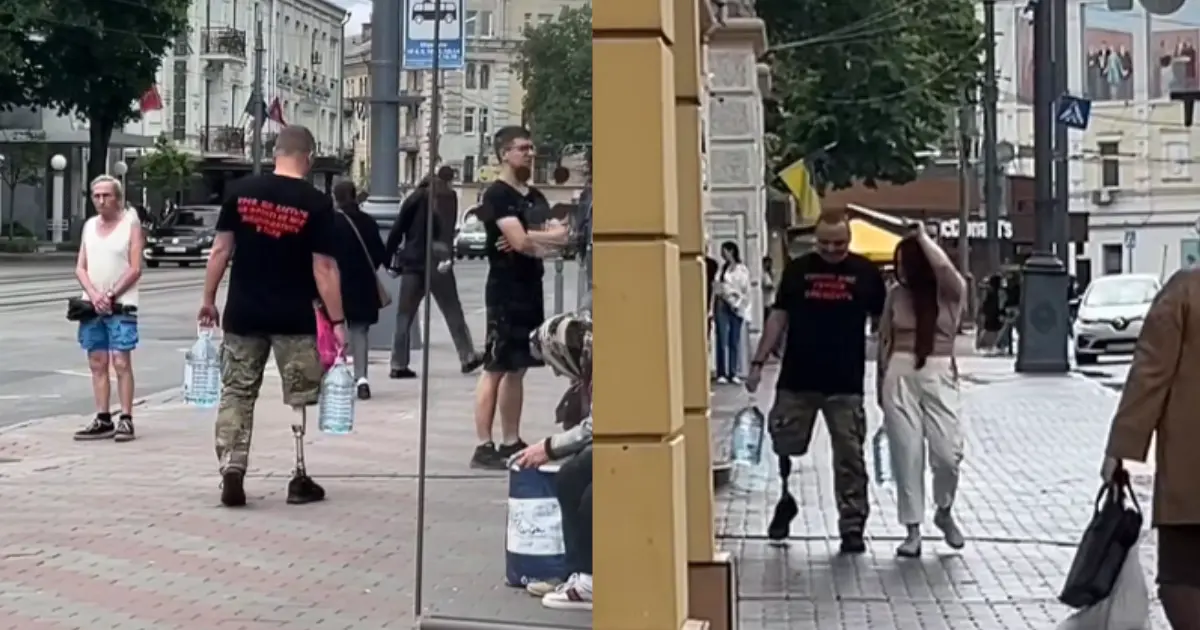 Ветеран війни Євген Сивопляс влаштував у Вінниці експеримент на людяність