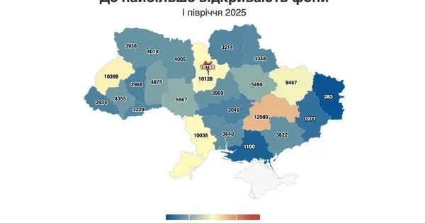 Рівненська область показала найбільший приріст ФОПів в Україні у 2025 році