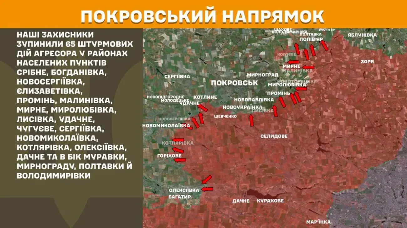 Генштаб: На фронті відбулося понад 150 бойових зіткнень, третина – на Покровському напрямку