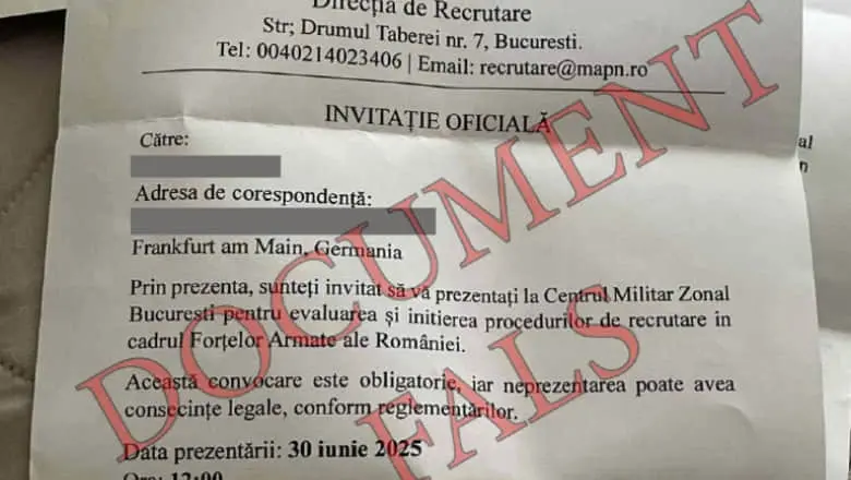 У Румунії спростували фейк про виклик діаспорян до "рекрутингових центрів"