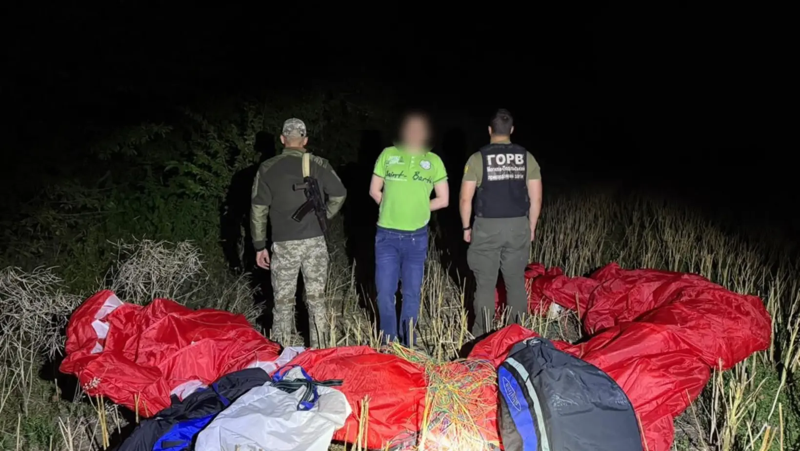 На Вінниччині затримали чоловіка, який хотів перелетіти кордон. ВІДЕО
