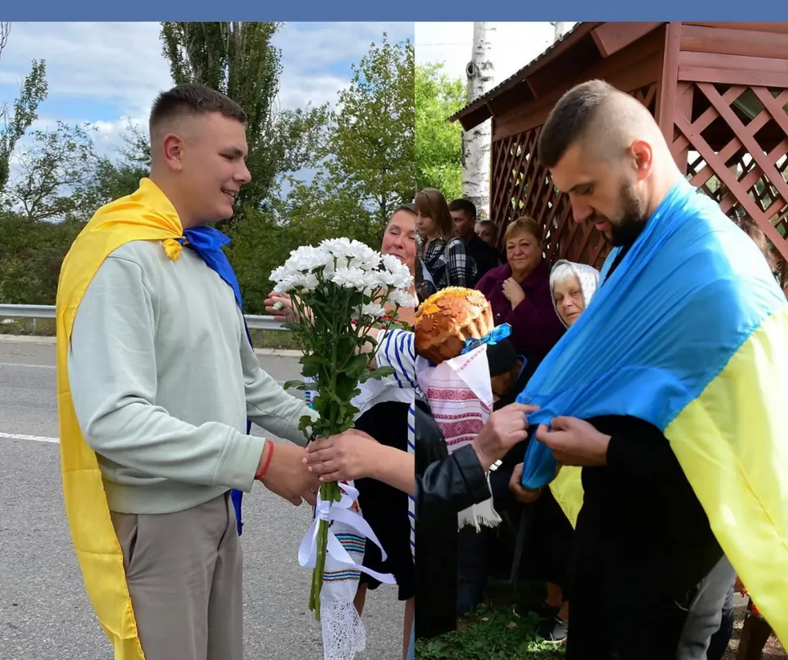 Воїнів, які повернулися з полону, зустріли рідні у двох районах Вінниччини
