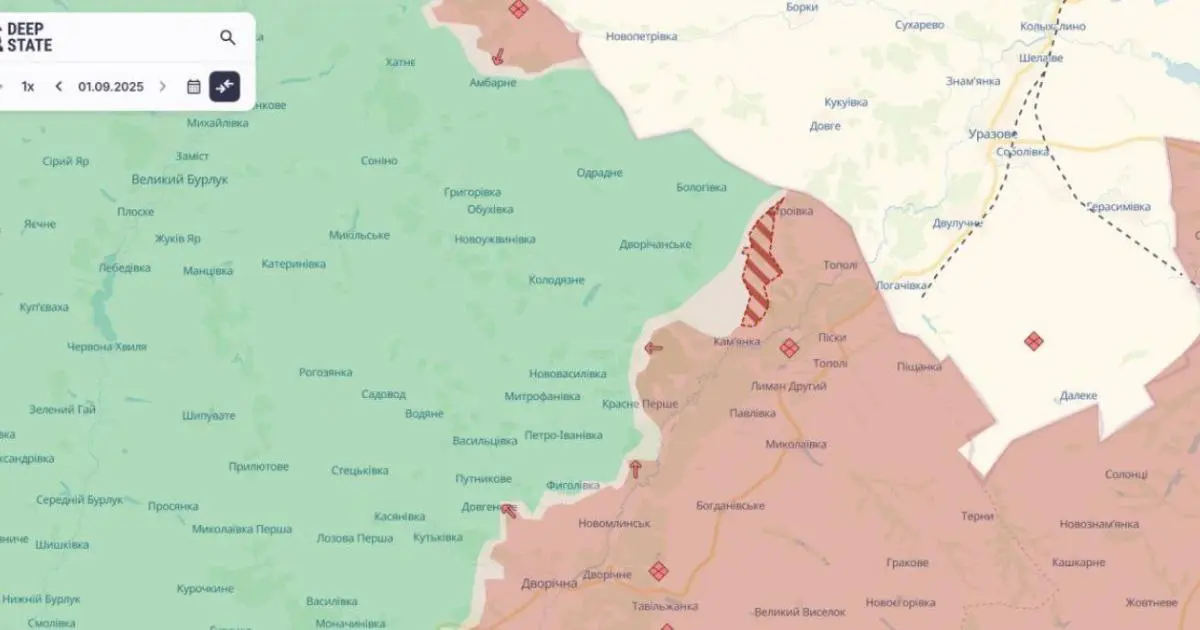 DeepState повідомив про просування росіян у Харківській області