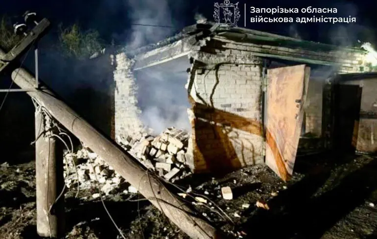 Через атаку дронів у Запоріжжі спалахнули пожежі - ОВА