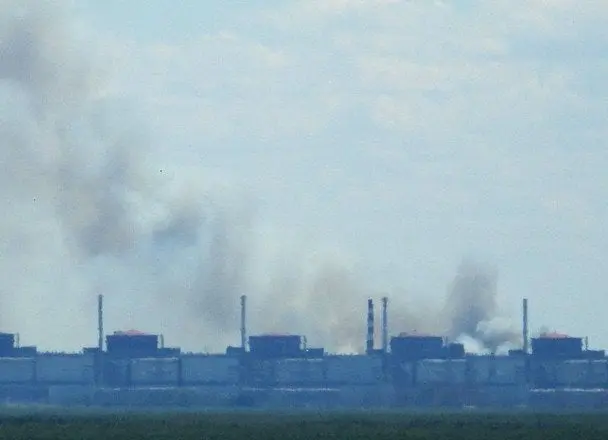 В Міненерго з'ясували причину густого диму біля Запорізької АЕС: чи є загроза ядерній безпеці