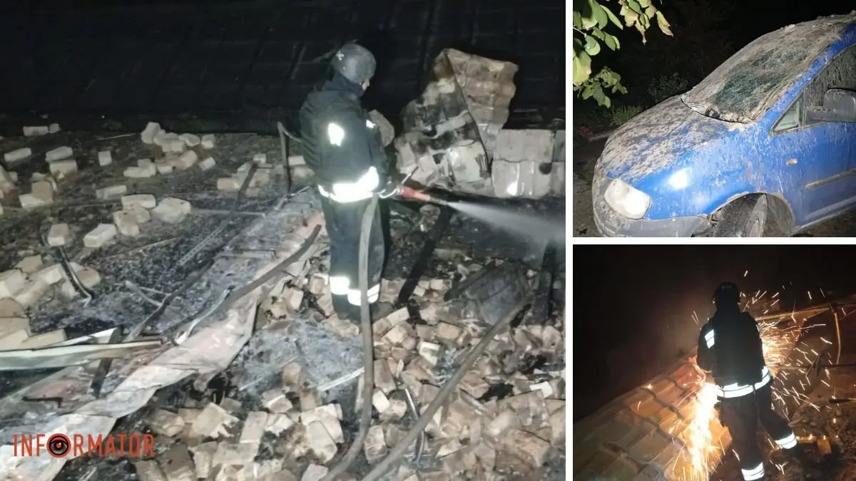 Нічні удари по Дніпропетровській області: росіяни били дронами по житлових будинках і підприємству
