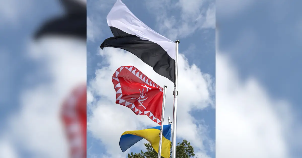 Символ пам’яті та віри в порятунок: у Вінниці підняли Прапор Надії. ФОТО