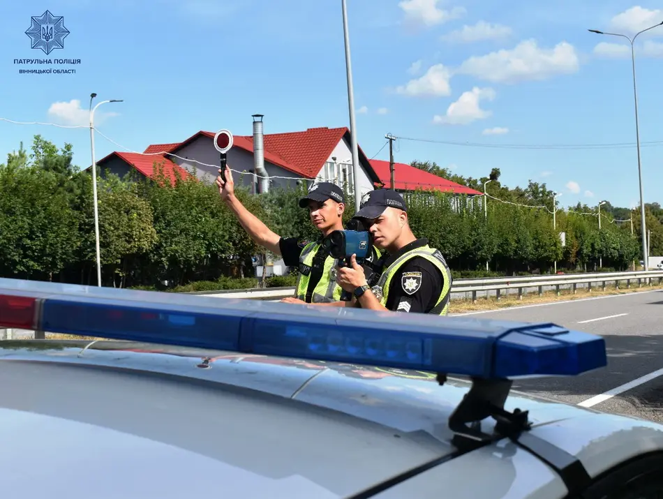 За липень у Вінниці більше 6,6 тисяч водіїв перевищили швидкість на дорогах