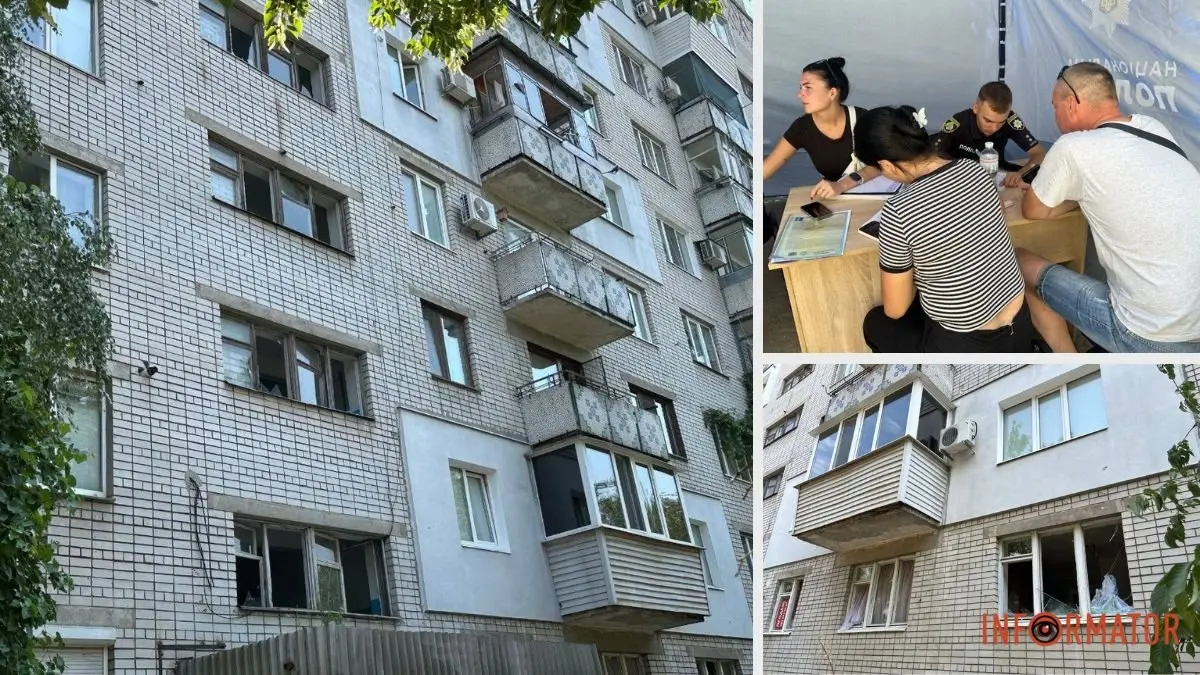 Понівечені школа та будинки: у ДніпроОВА розповіли про атаку росіян по Самару 13 липня