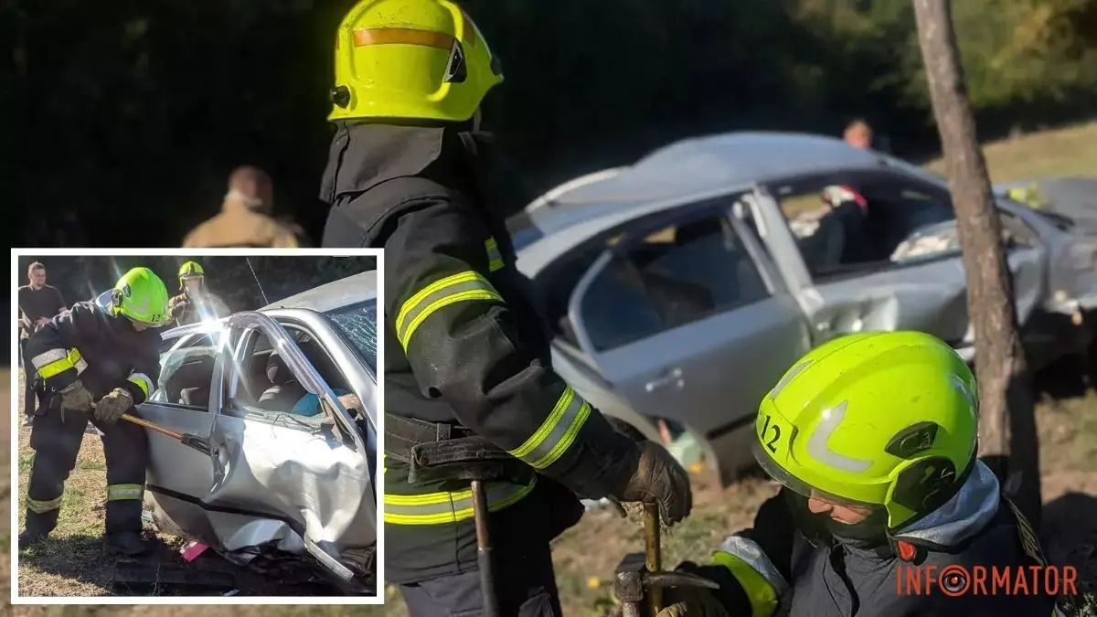Водій загинув: у Кривому Розі Skoda влетіла у стовп