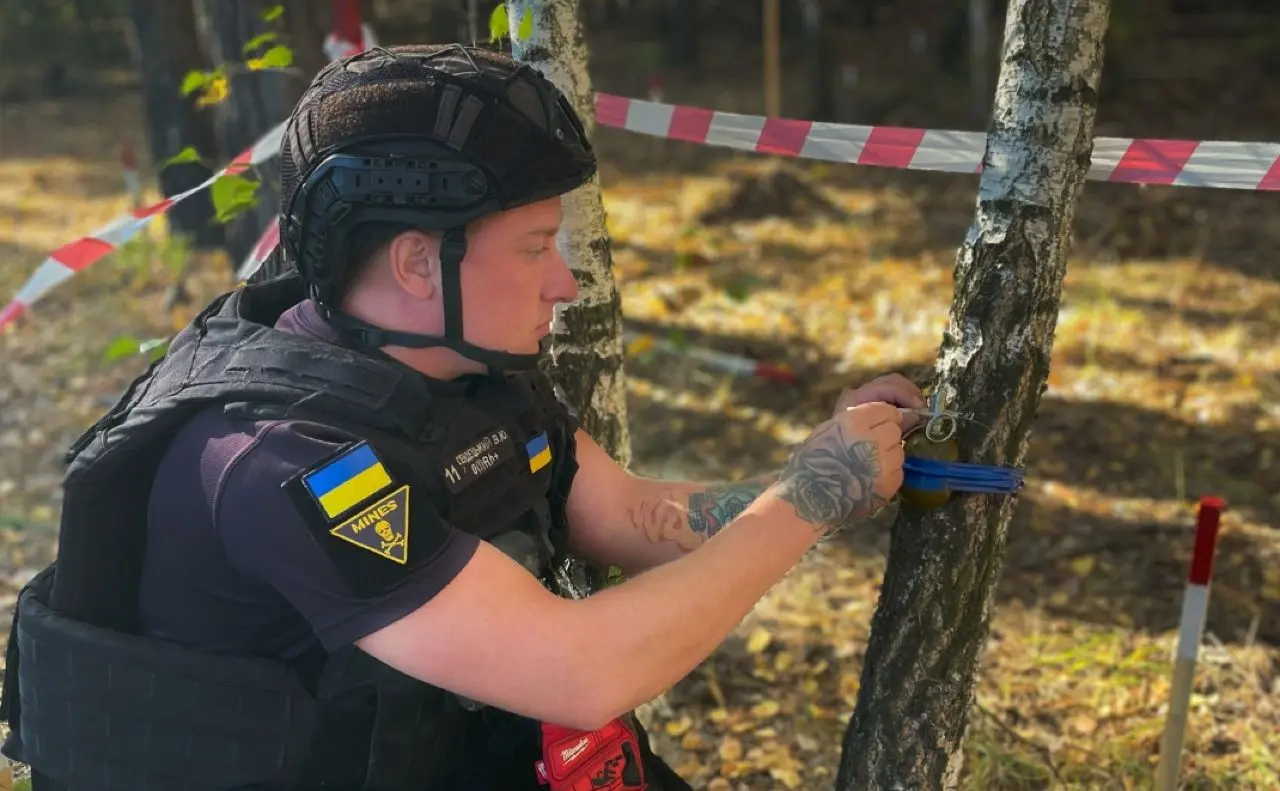 Під Києвом у лісі виявили смертельну пастку з гранатою