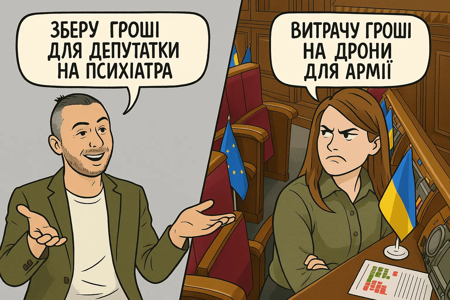 Тополя збирає на психіатра Безуглій, а та обіцяє витрати гроші на дрони