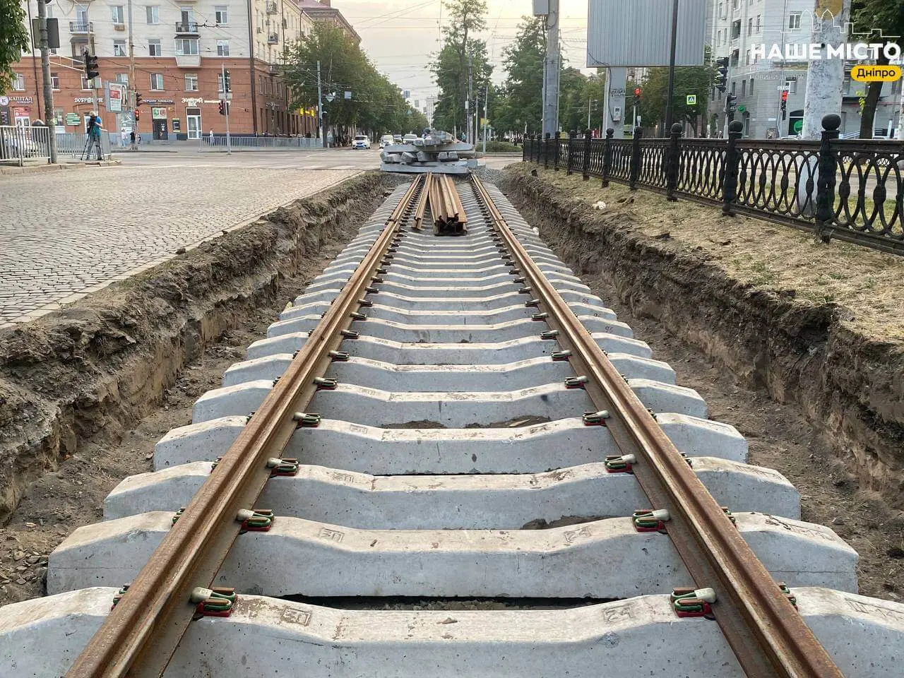 Дніпро оновлює трамвайні колії в межах флагманського проєкту «Рух без бар’єрів»