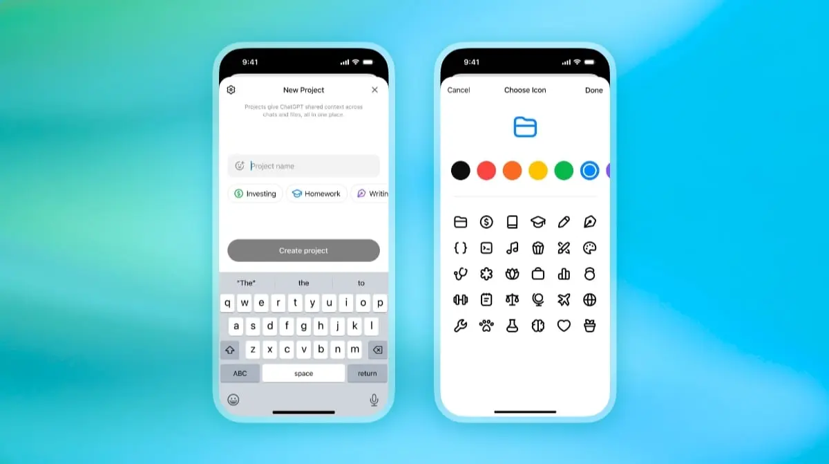 OpenAI запускає функцію Projects для безплатних користувачів ChatGPT