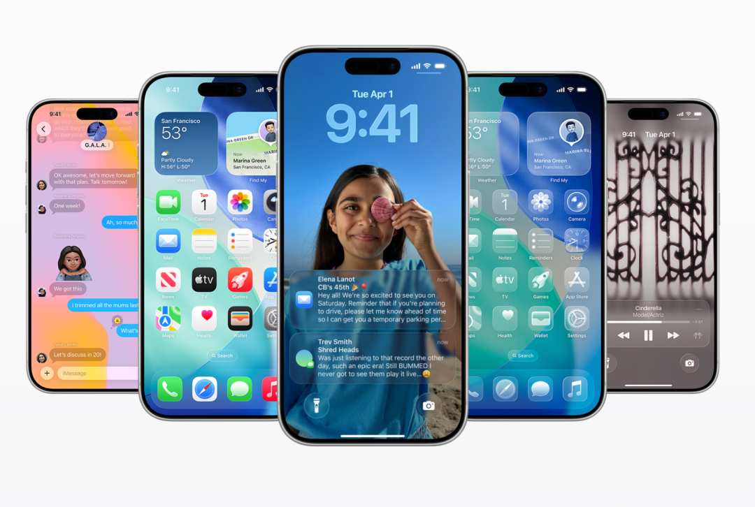 iOS 26 з оновленим дизайном Apple Liquid Glass вже доступний