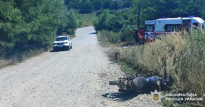 У селі Хряцька в ДТП травмувався 16-річний мотоцикліст