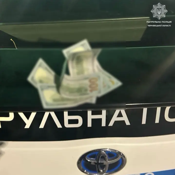 500 доларів на капоті: у Чернівцях п’яний водій намагався відкупитися від поліціянтів