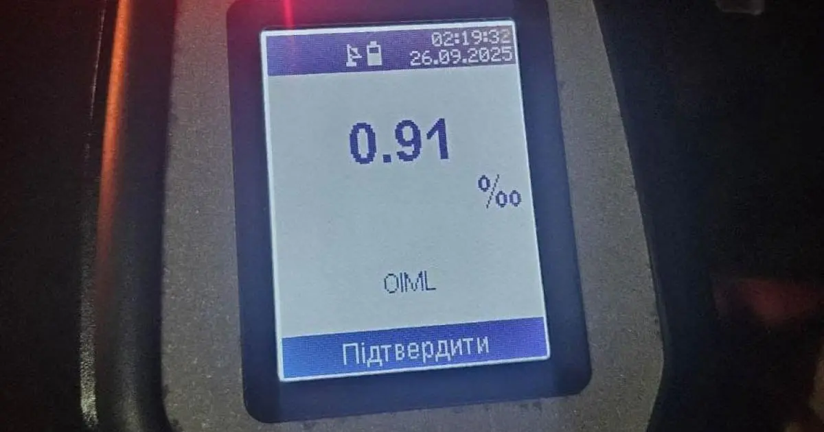 П"яний водій у комендантську годину роз'їжджав по Харкову із підробним посвідченням