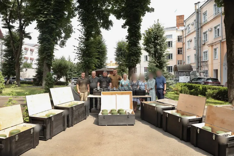 Для військових вінницької бригади передали пристрої купольного захисту та квадрокоптери