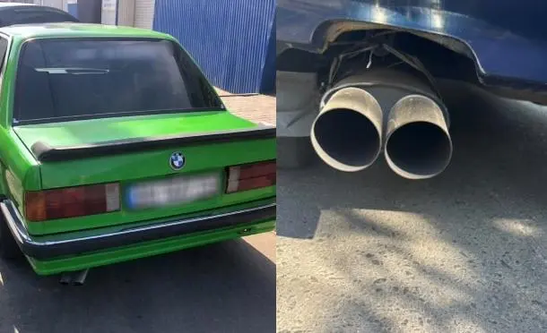Одеські патрульні складають адмінпротоколи на водіїв «гучних» авто