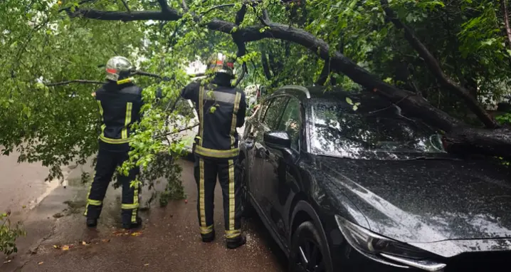 З’явилось відео страшного буревію на Буковині