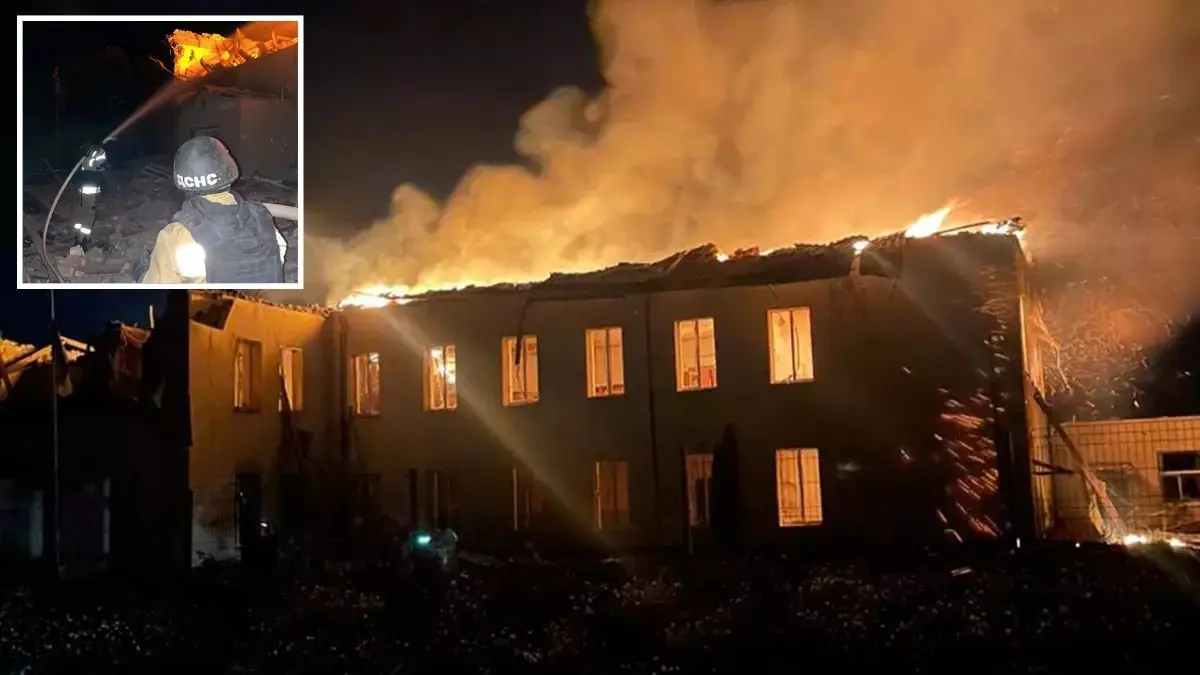 У Дніпропетровській області ворог КАБом вбив жінку та дронами перетворив на руїни навчальний заклад