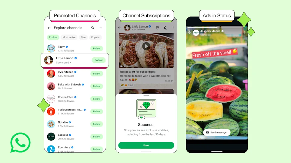 WhatsApp тепер має рекламу, але тільки у вкладці «Оновлення»