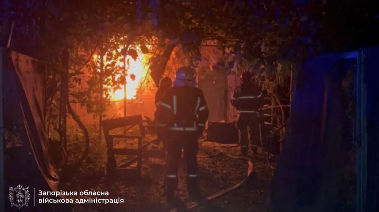 Дев’ять "Шахедів" уночі атакували Запоріжжя та район – ОВА